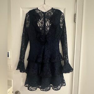 Alexis Tracie Ruffle Lace dress size small